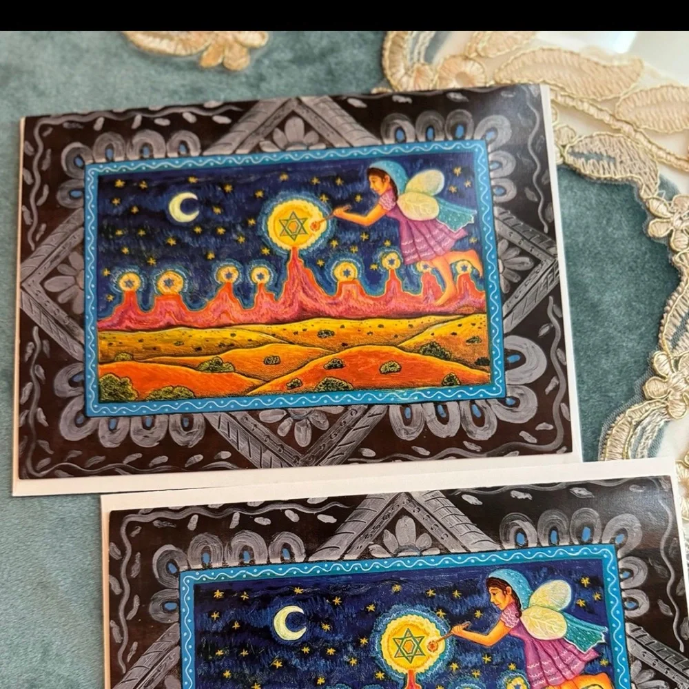 36 Pc Vintage Hanukkah Holiday Card & Label Ephemera Bundle Deadstock